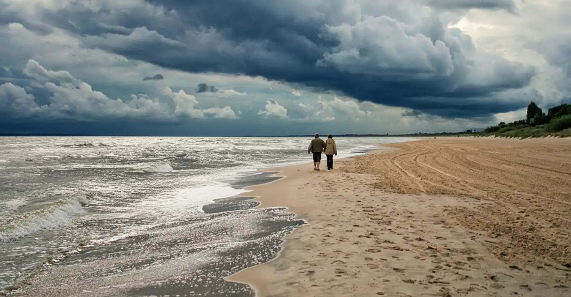 Sturmspaziergang Sturmspaziergang am Ostseestrand Schaabe auf Rügen